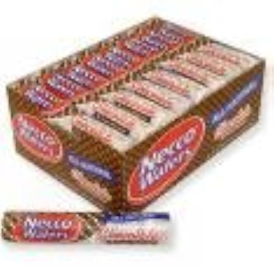 N　Nescafe JNPCR-2001 CAMELCO RECORDS Necco Original Candy Wafer Rolls - 24ct Display Box